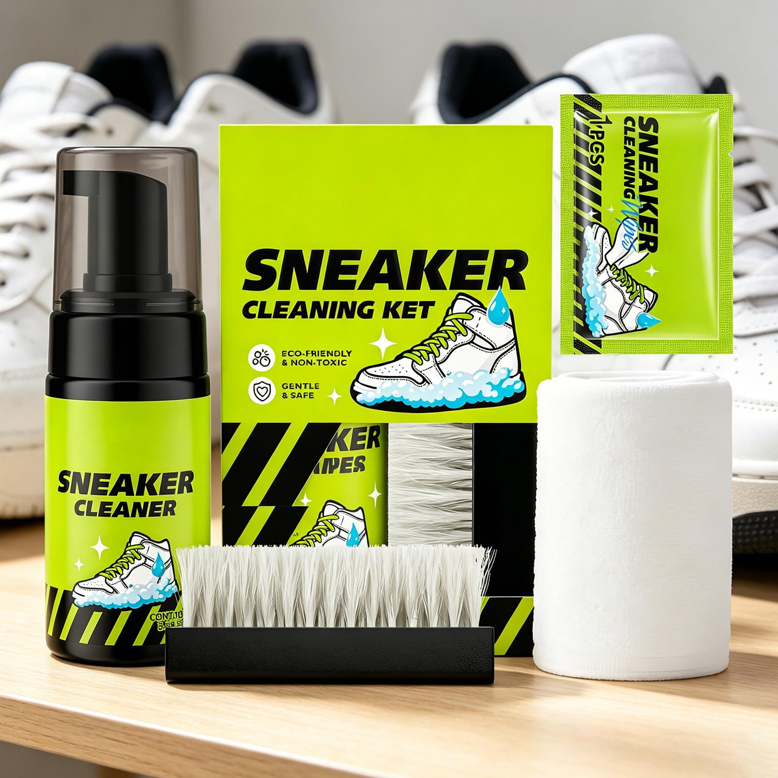 Sneaker Cleaner 4 Pieces 100ml - đánh giá và giá Sneaker Care Foam